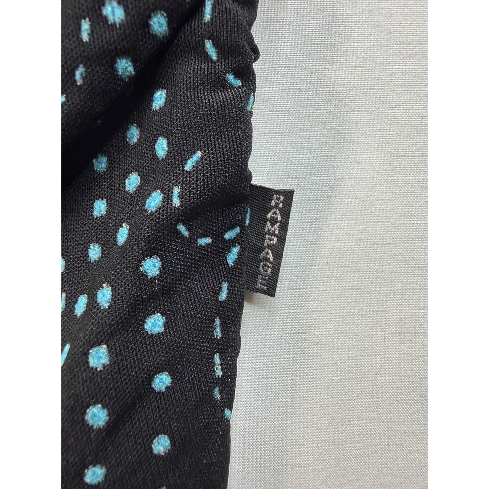 Y2K Vintage Rampage Mesh Tank Top Women's Small Black Blue Floral Dot Sleeveless - Picture 3 of 9